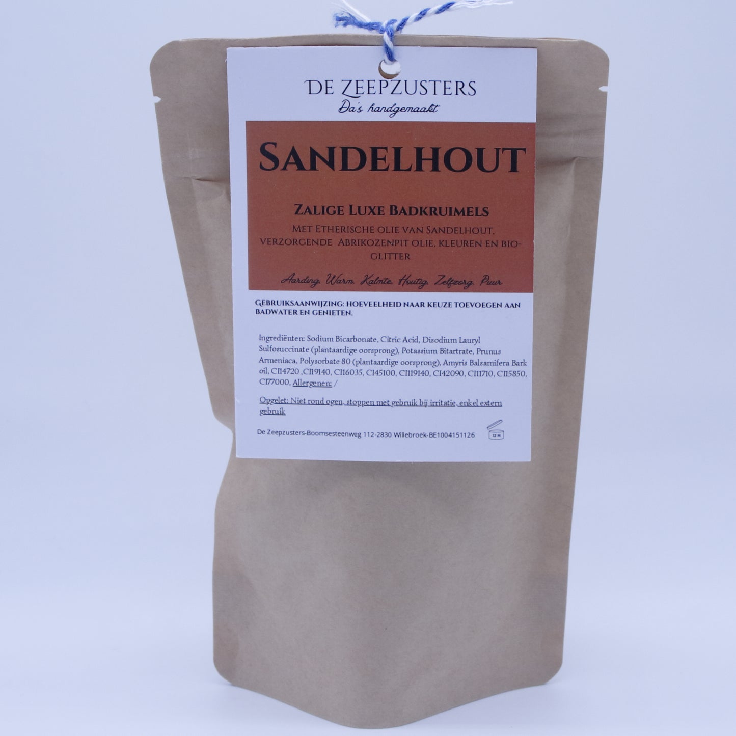 Zalige Luxe Badkruimels met 100% zuivere etherische olie van Sandelhout