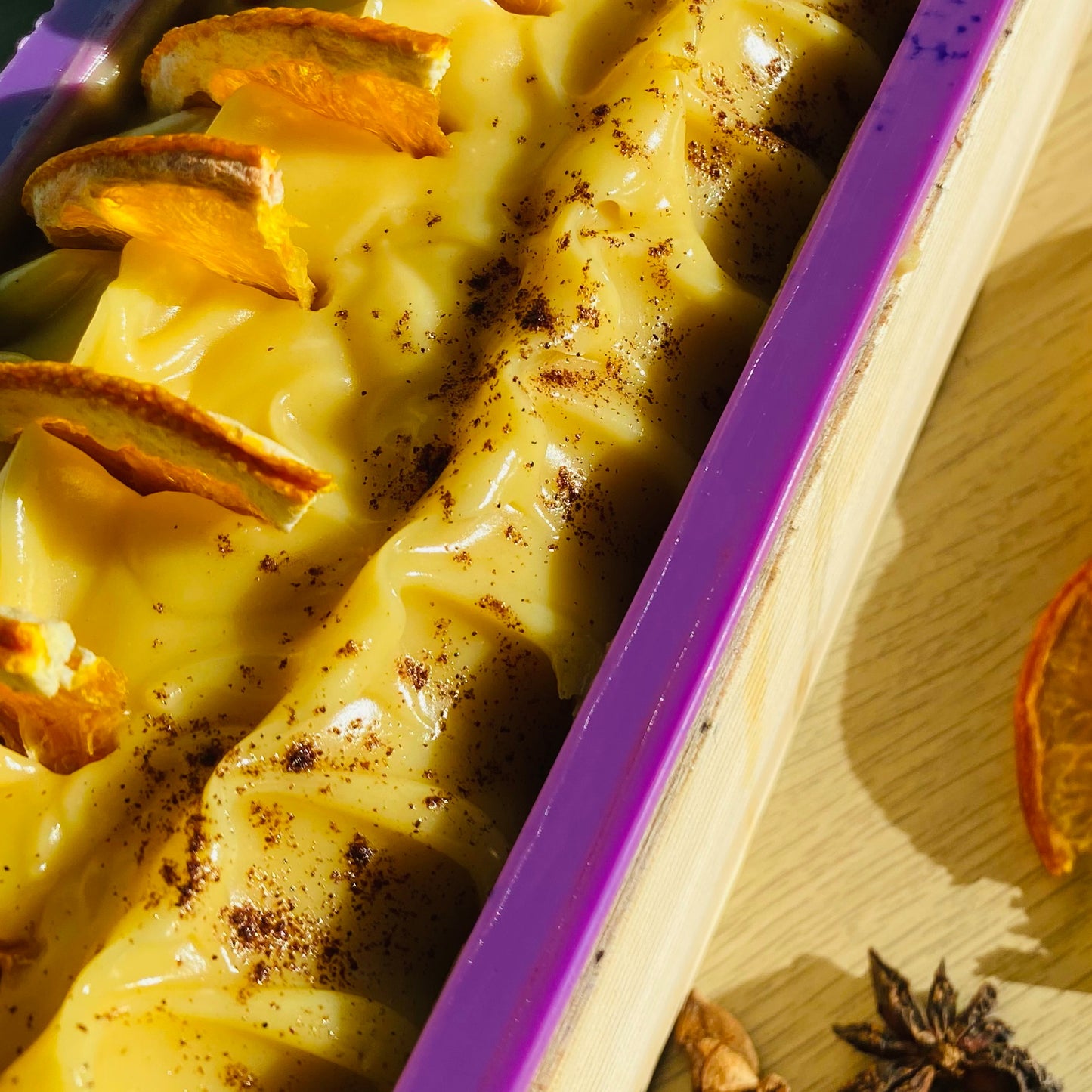 Orange Spice met luxe etherische oliën (kaneel, Kardemom, kruidnagel, steranijs)