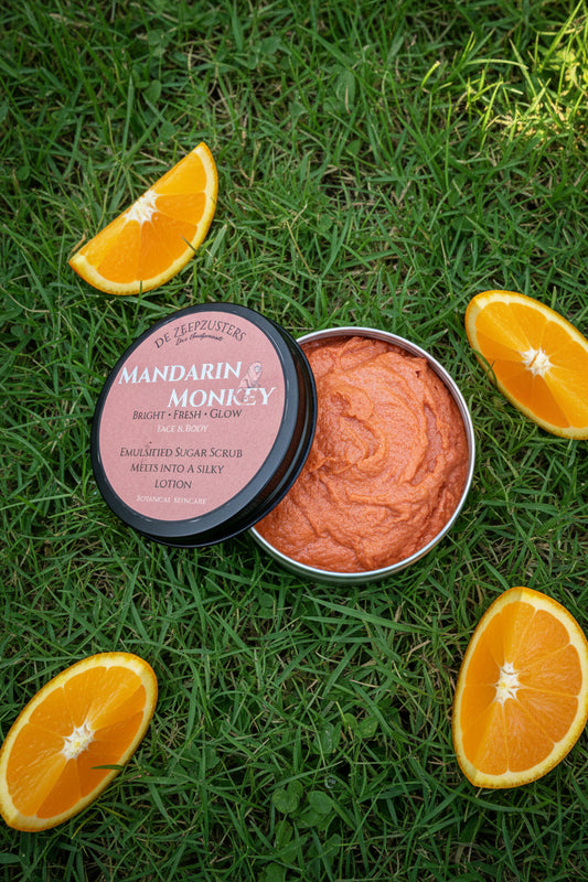 Emulsified Sugar Scrub - Mandarin Monkey - frisse Mandarijn etherische olie