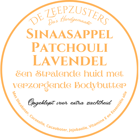 Bodybutter met etherische olie van Sinaasappel, Patchouli en Lavendel